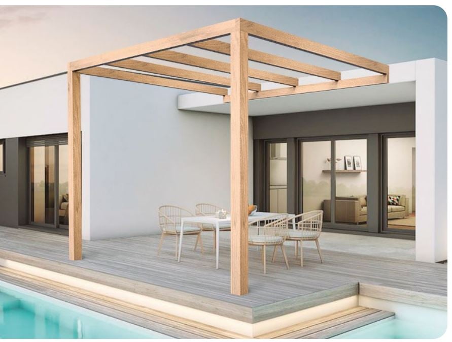 Pergola En Bois Lamell Coll Adoss E Burgos Distripool